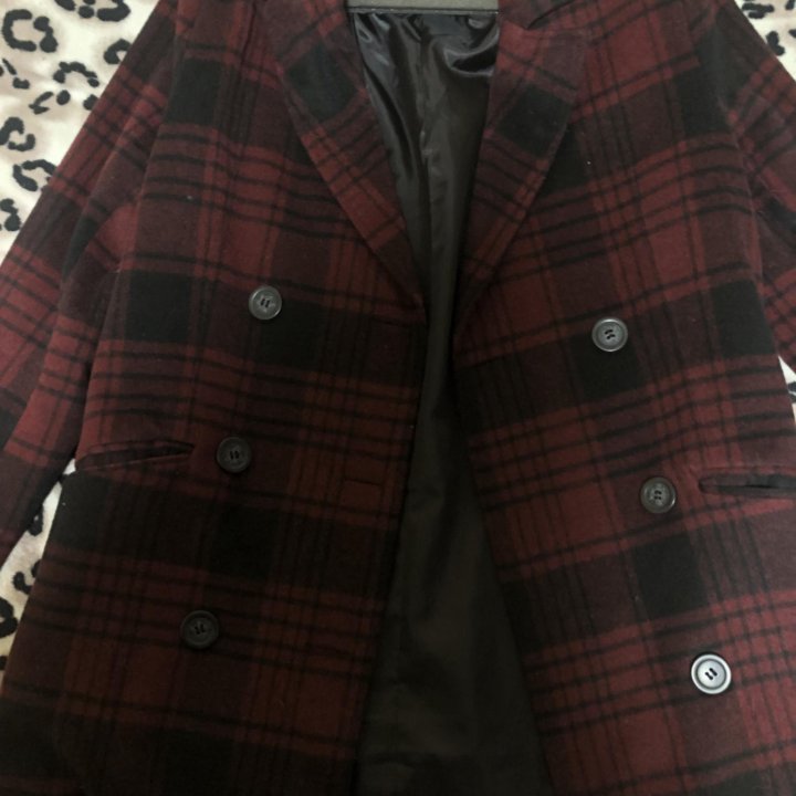 Пальто клетчатое