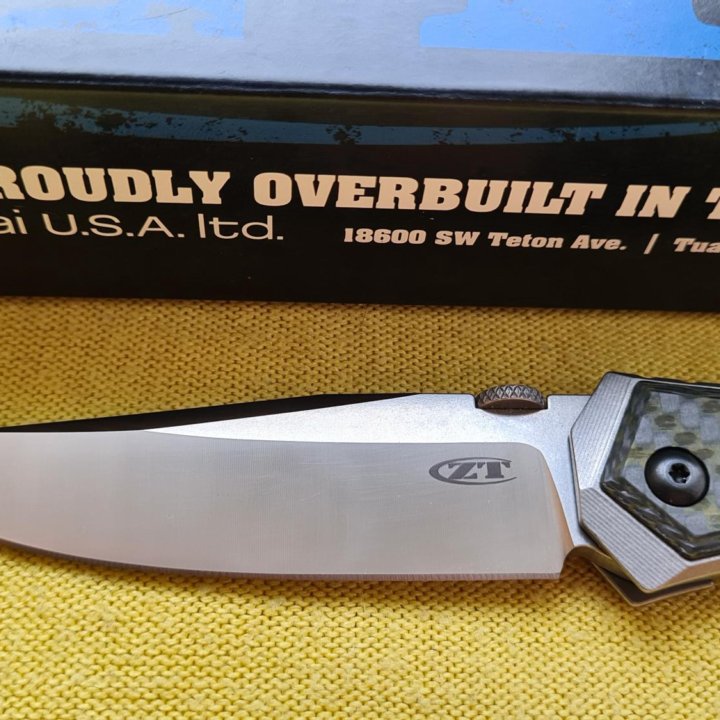 Нож Zero Tolerance 0640 Новый CPM20cv титан карбон