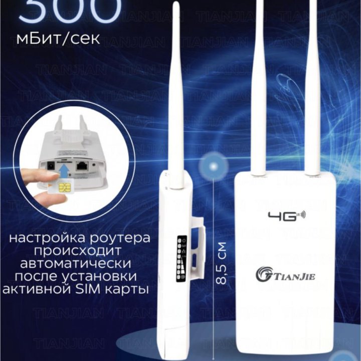 Роутер уличный wi-fi под сим-карту 4G LTE