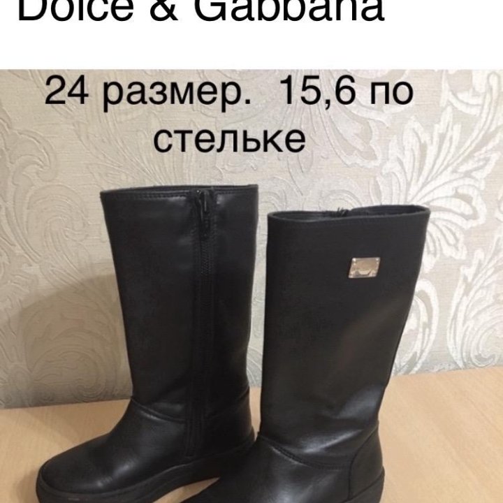 Сапожки DOLCE&GABBANA демисезонные