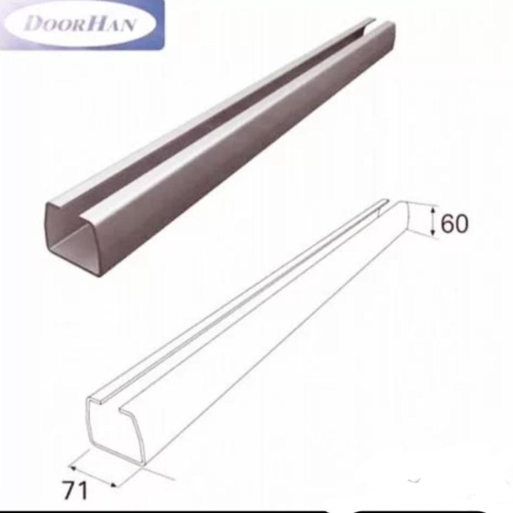 Балка doorhan 71х60х3.5мм 6м