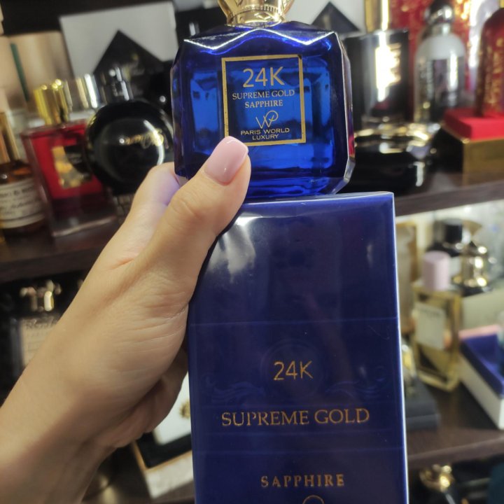 Духи paris world luxury 24K supreme gold sapphire