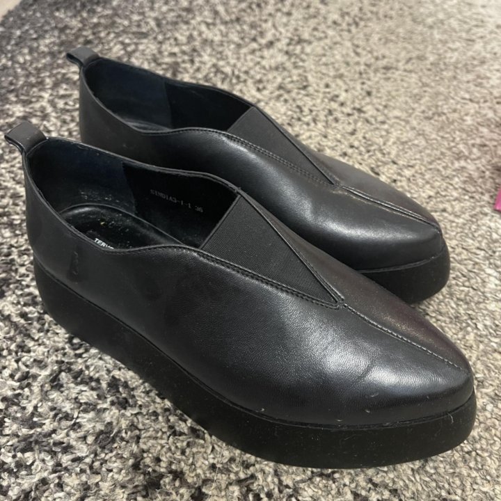 Лоферы кожа