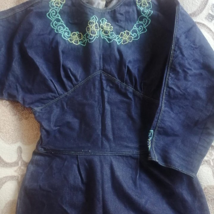 Джинсовое платье