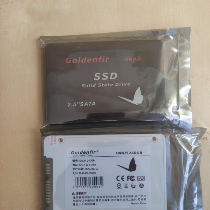 Новые SSD 240Gb Goldenfir + Установка Windows 7/10