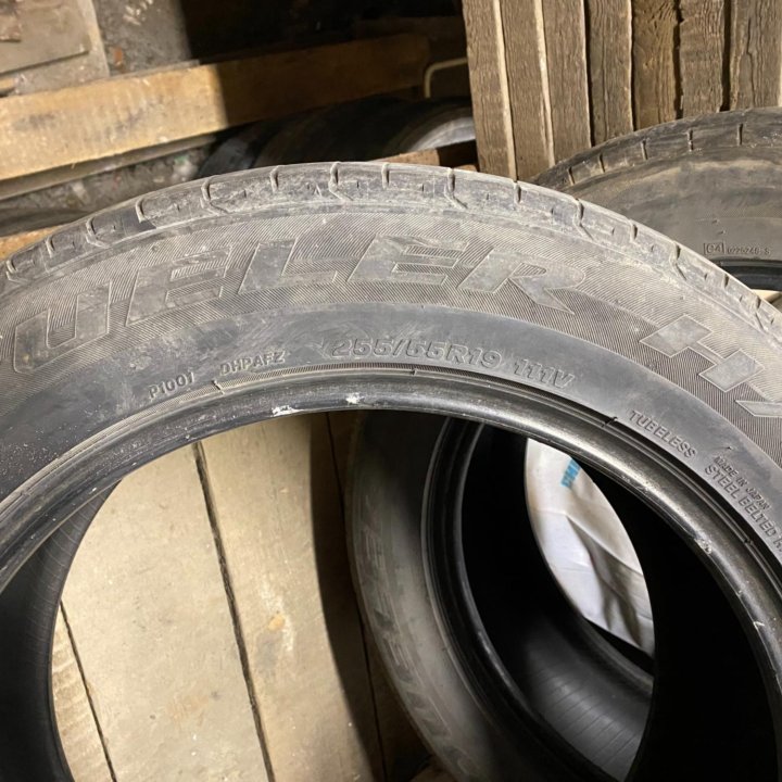 2шт. 255/55 R19 Bridgestone ЛЕТО