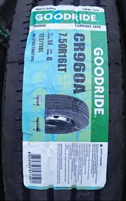 7.50R16 Goodride CR960A 14PR новые шины руль