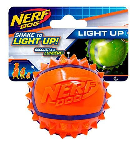 Nerf Dog Light Up Мяч светящийся с Шипами Ø 6 см