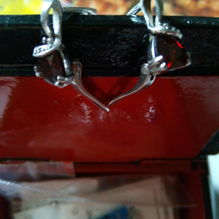 Серьги серебро