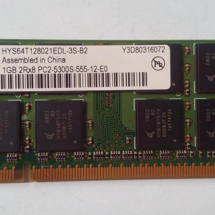 Оперативка DDR-2 SO-DIMM. 1 Gb ( для ноутбука )