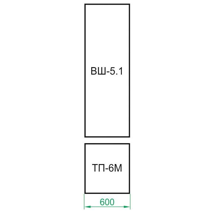 Прихожая Сокол ВШ-5.1+ТП-6М Венге / Беленый дуб