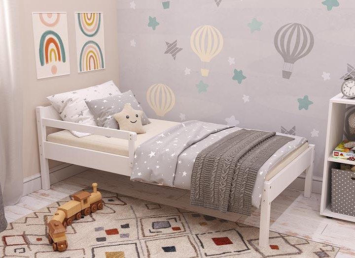 КРОВАТЬ POLINI KIDS SIMPLE 840, БЕЛЫЙ