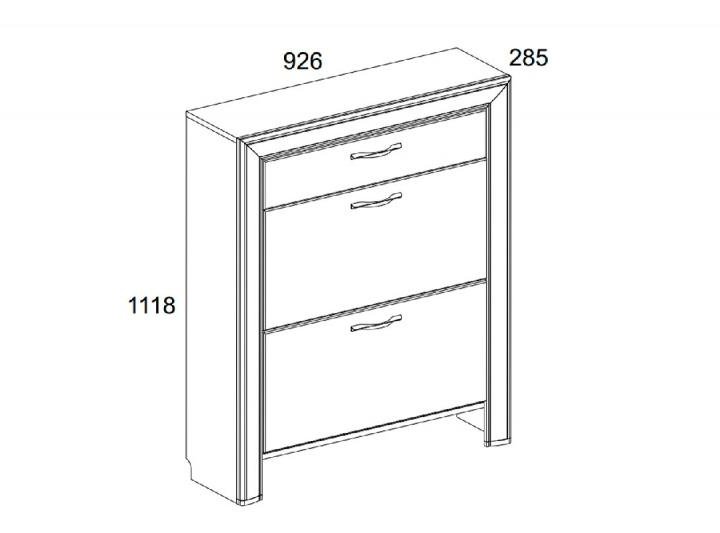 Тумба для обуви OLIVIA 2D1S