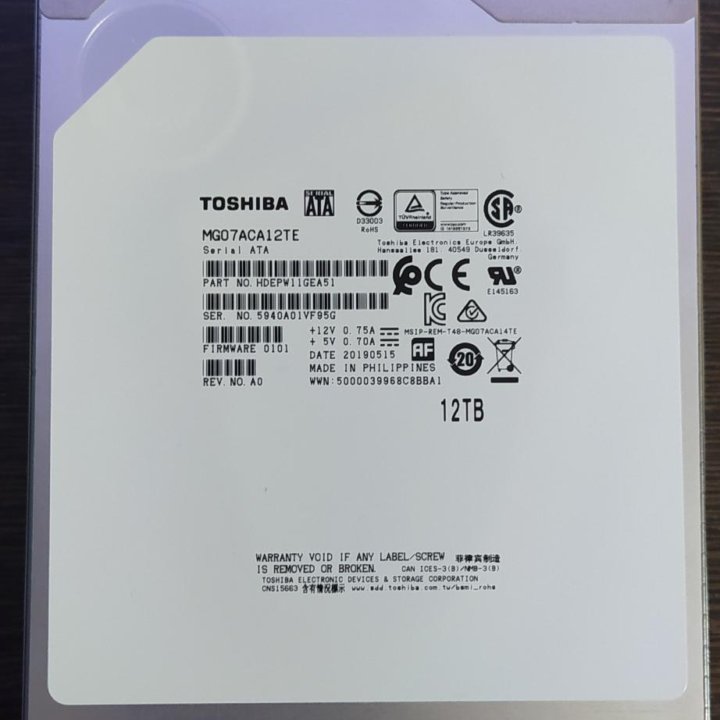 Жёсткий диск Toshiba