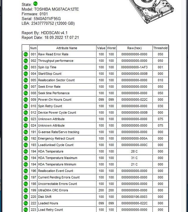 Жёсткий диск Toshiba