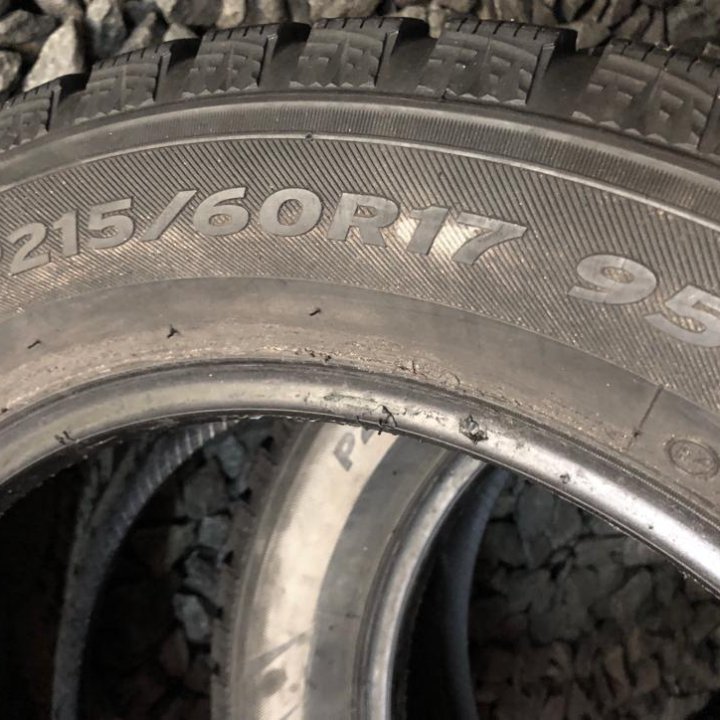 215/60/17 Hankook Winter I'Pike. 1шт