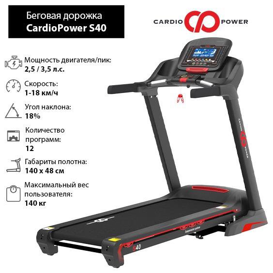 Беговая дорожка CardioPower S40 (торг)