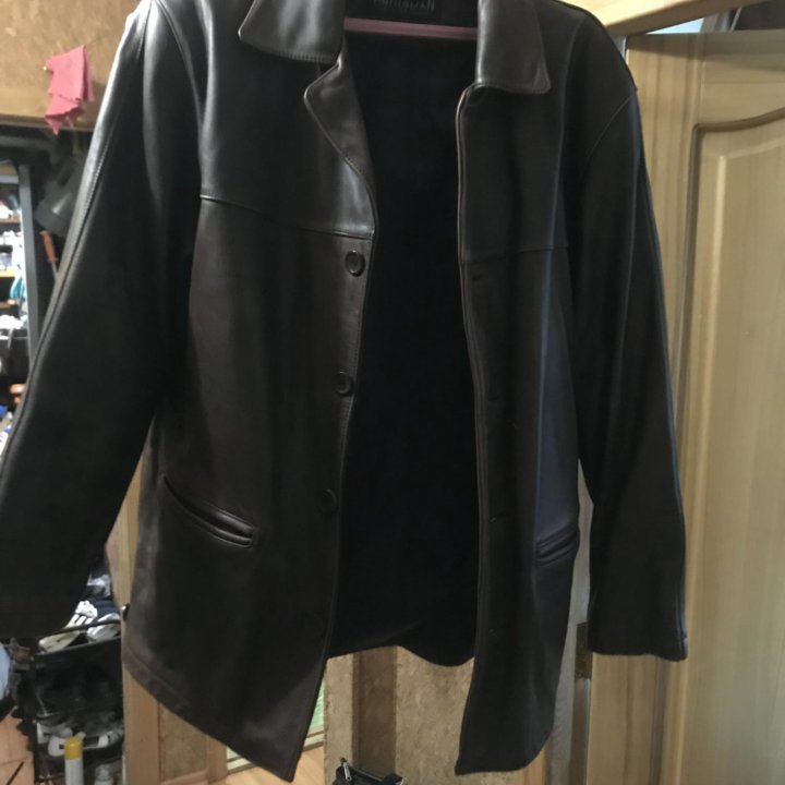 Кожаный пиджак 2 хL размер