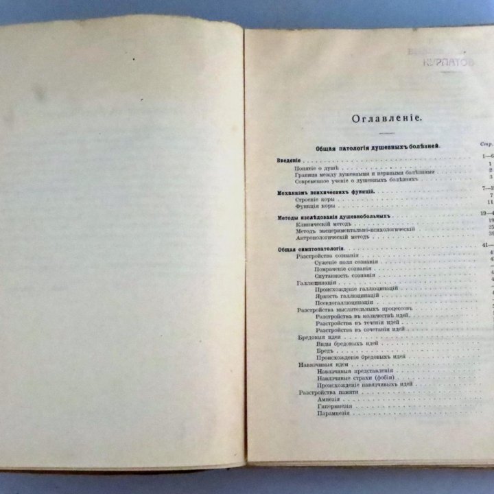 Рыбаков Ф.Е., Душевные болезни. 1917 г.