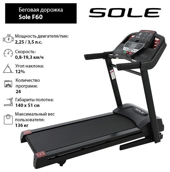 Беговая дорожка Sole F60 (торг)