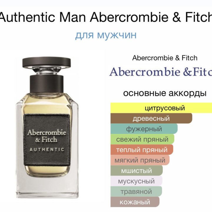 Мужские духи Authentic Man Abercrombie & Fitch