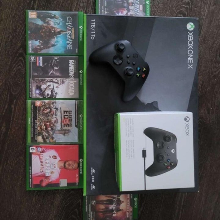 Xbox one x с играми