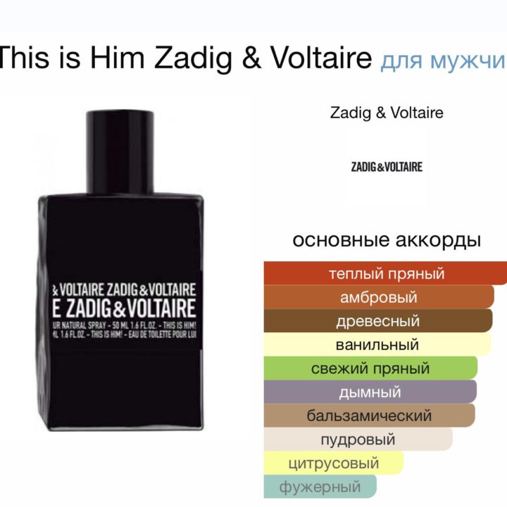 Мужские духи This is Him Zadig & Voltaire 100 мл.