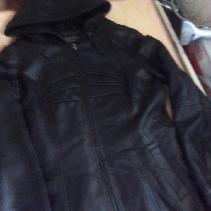 Плащ экокожа