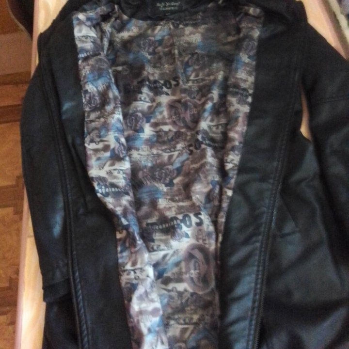 Плащ экокожа