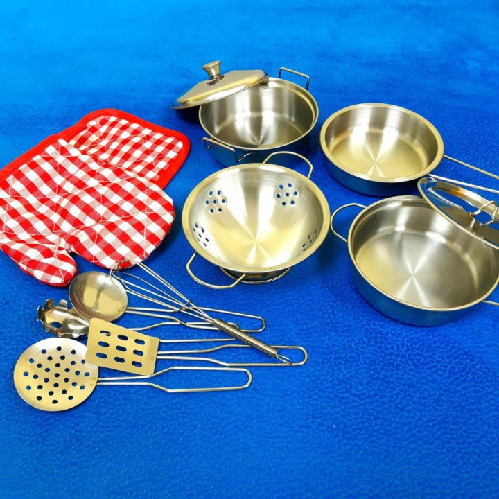 Набор посуды металлической в рюкзаке 11 предметов