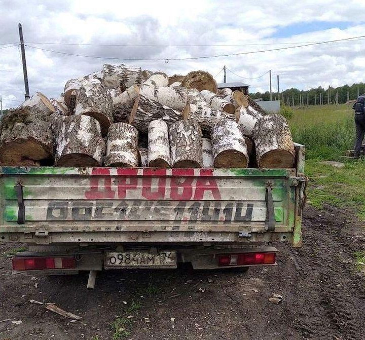 Дрова березовые чурбаками с доставкой