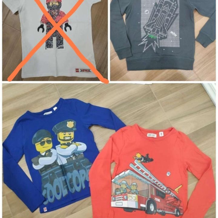 Футболка Lego лонгслив H&M 134-140