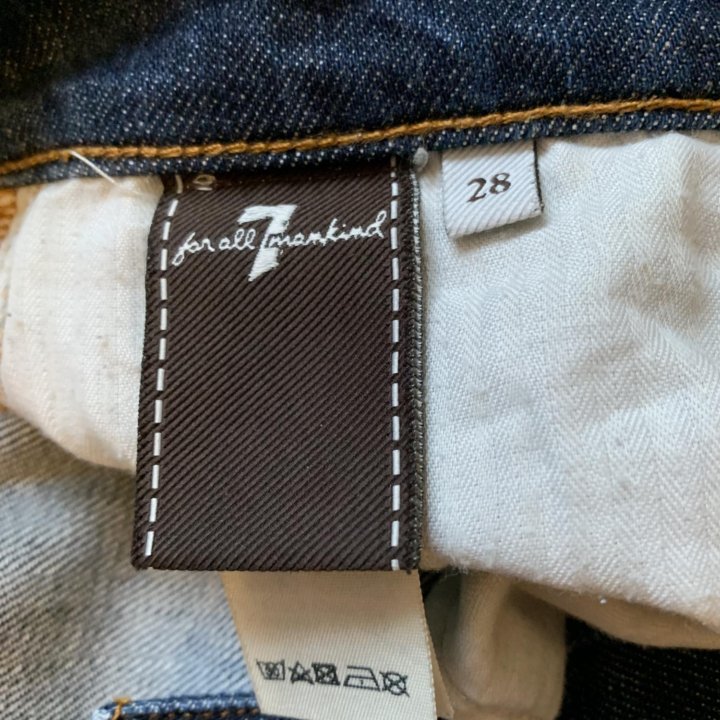 Джинсы 7 for all mankind W 28, рус 44