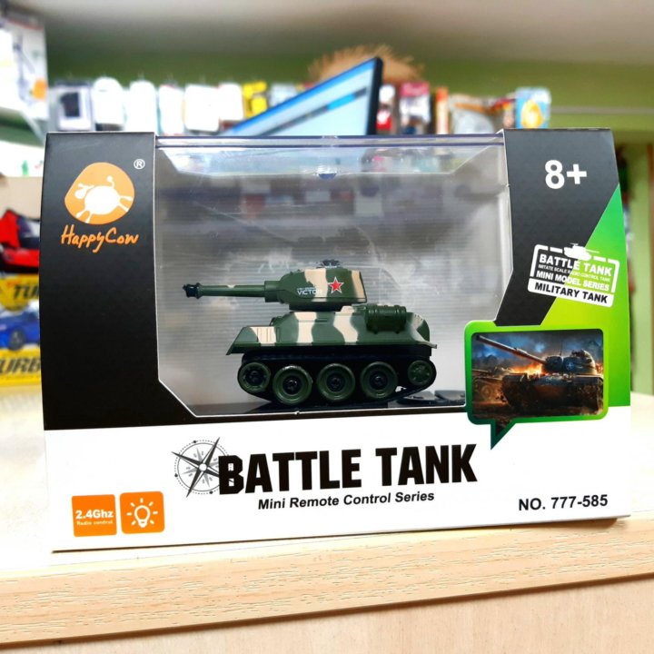 Танк игрушка радиоуправляемый BATTLE TANK 6*4*4 см