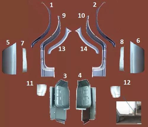 Кузовное железо на ГАЗель