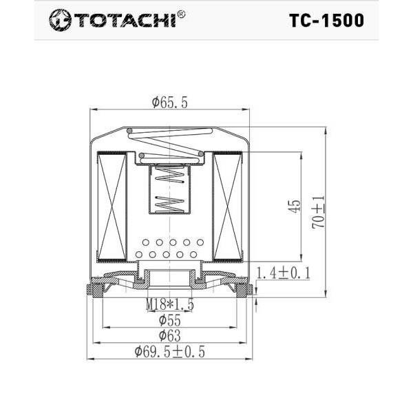 Фильтр масляный TC-1500 TOTACHI 96985730 W 6021