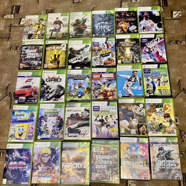 Диски на Xbox 360