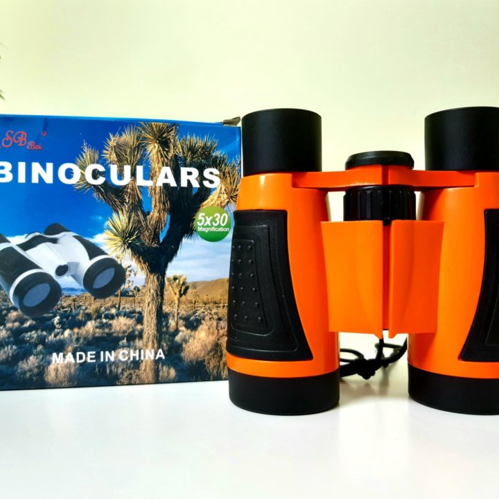 Бинокль 5*30 BINOCULAR красный детский