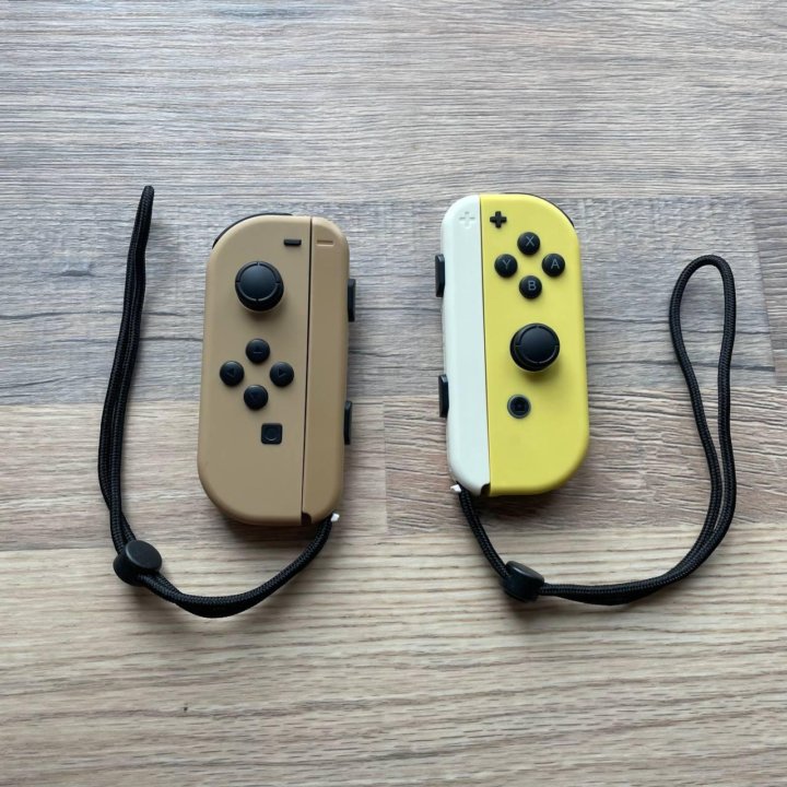 Joy-Con Controllers Yellow Brown