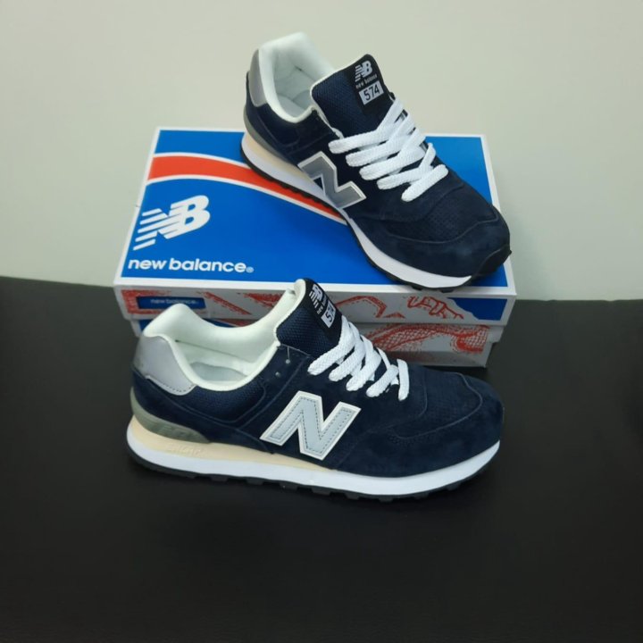 Кроссовки New Balance 574 мужские синие в Москве, цена 3 400 руб ...
