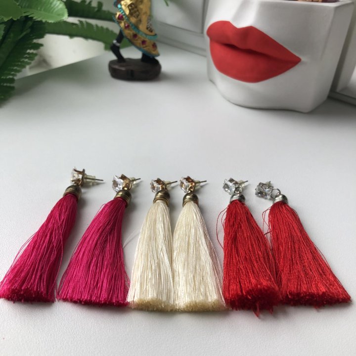 Серьги кисти