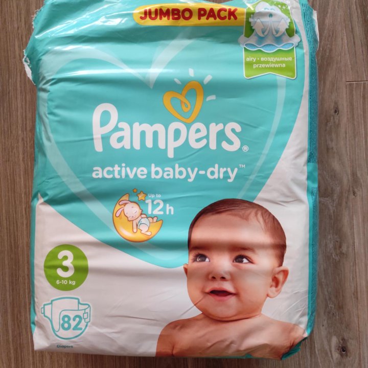 Pampers active baby-dry 3 (6-10кг)