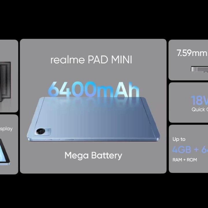 Планшет Realme pad mini 3Gb /32GB/без SIM/новый