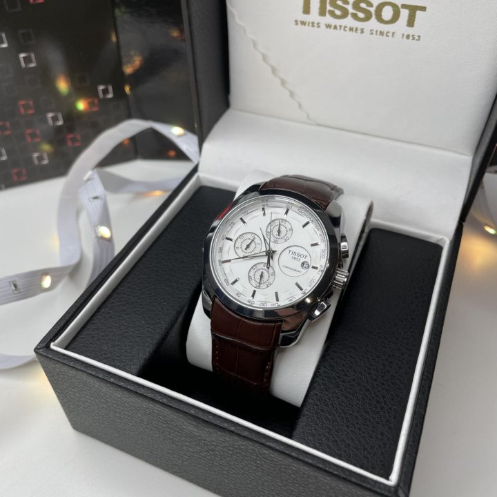 Tissot Couturier на кожаном ремне Новые