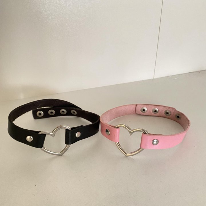 Чокер кожаный