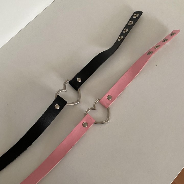 Чокер кожаный