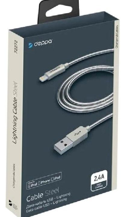 Кабель Deppa Steel USB - Apple Lightning (72272) н