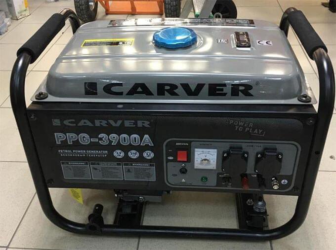 Бензиновый генератор Carver PPG-3900A (3200 Вт)