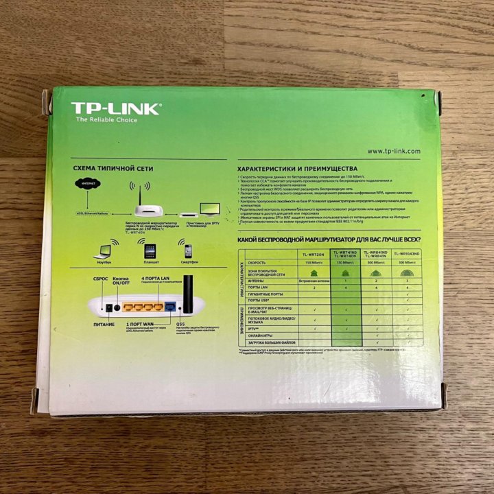 Wi-fi роутер TP-link TL-WR740N