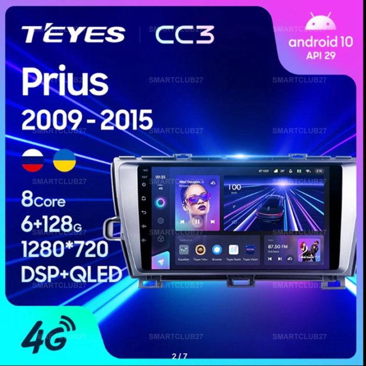 Teyes CC3 Toyota Prius 2009+ андроид магнитола